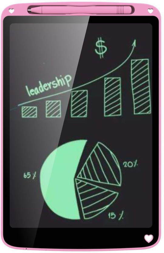Maadi LCD Re-Writing Slate Write Learning Tablet Playing Learning & Study for Kids.(Pink)