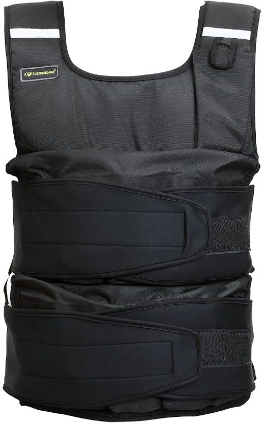 COUGAR VAPOR WEIGHTED VEST HEAVY DUTY MATERIAL WITH PADDED PINING Black Weight Vest(5 kg)