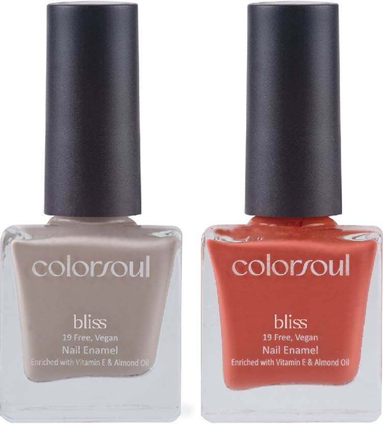 color soul Bliss Nail Enamel B11,B15 Summer Trail & Peach Crush Price