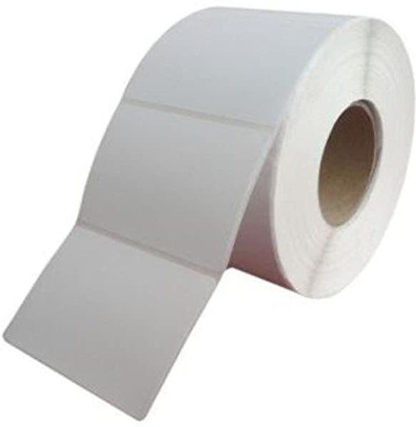chahattraders 100 by 100 - (500)- Cromo Labels - Pack of 1 Roll Self-adhesive Paper Label(White)