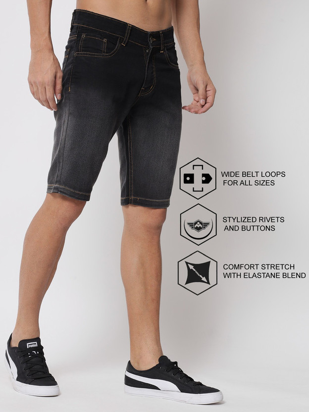 UNITED DENIM Solid Men Dark Grey Denim 
