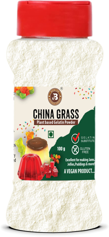 Brew Lab China Grass Vegan Gelatin Alternative | Plant-Based | Perfect for Making Jelly China Grass Powder(100 g)