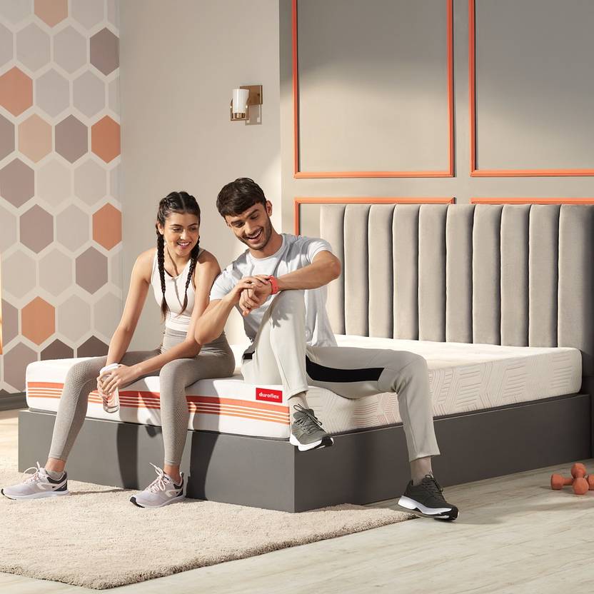 duroflex Quboid Qube Cell Technology with 3 Zoned NRG Layer Zero