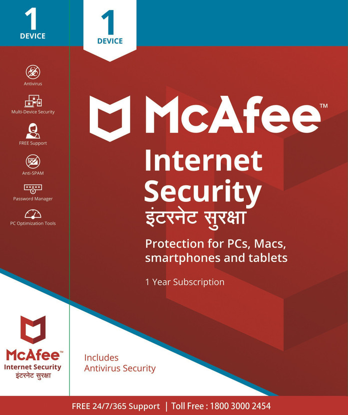 McAfee McAfee Internet Security 1 PC 1 Year(CD/DVD) - Flipkart Deal