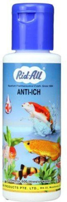 aqualyf pets RID All Anti Ich |Aquarium Fish Medicine Aquatic Plant Fertilizer(120 ml)