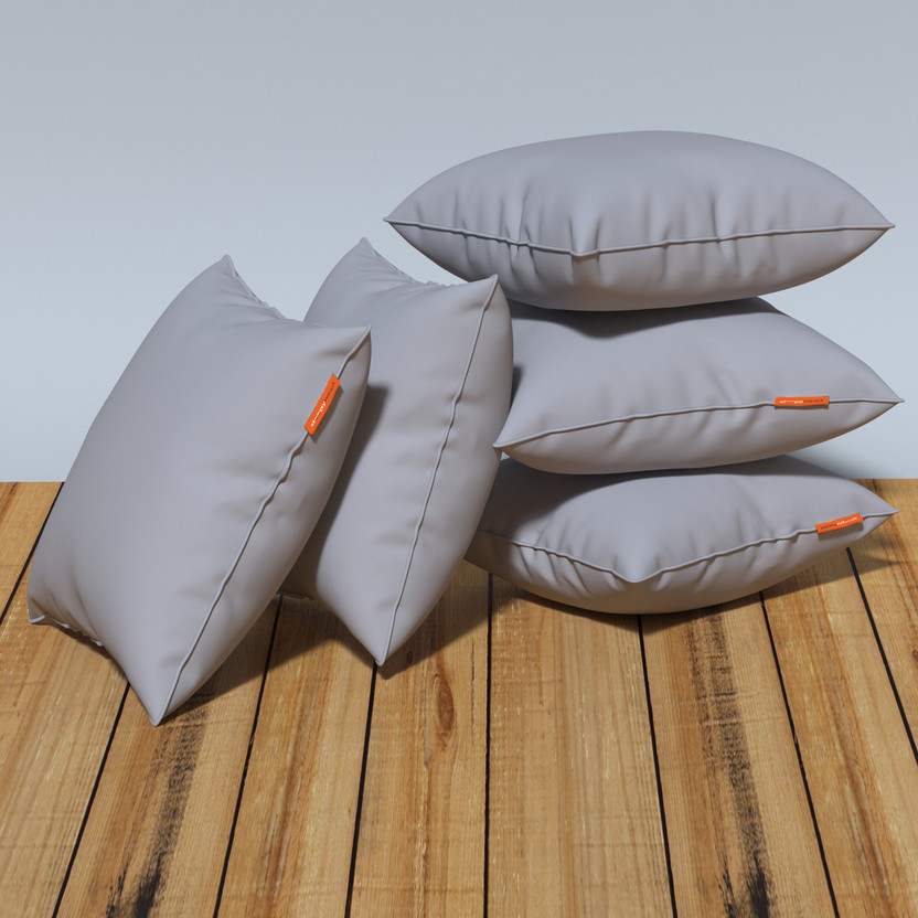 Sleepyhead Microfibre Cushion Pack of 5 Solid(Grey)