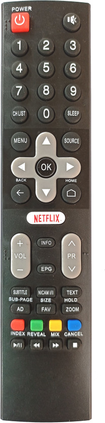 LipiWorld LipiWorld LED Smart TV Remote Control with Netflix Function Compatible for  VU Tv Remote Controller(Black) - Flipkart Deal