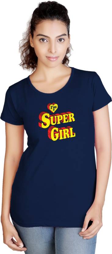 TANTRA Printed Women Neck Navy Blue T-Shirt - Buy TANTRA Printed Women Round Neck Navy Blue T-Shirt Online at Best Prices in India | Flipkart .com