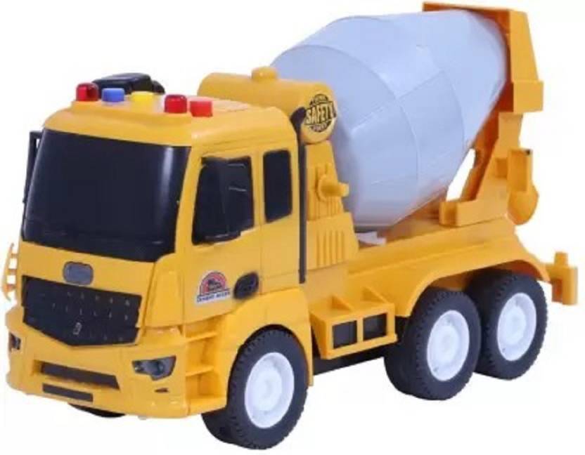 GOLANI ENTERPRISE Powered Cement Mixture Truck Toy Light Pull Back golani-enterprise-powered-cement-mixture-truck-toy-light-pull-back
