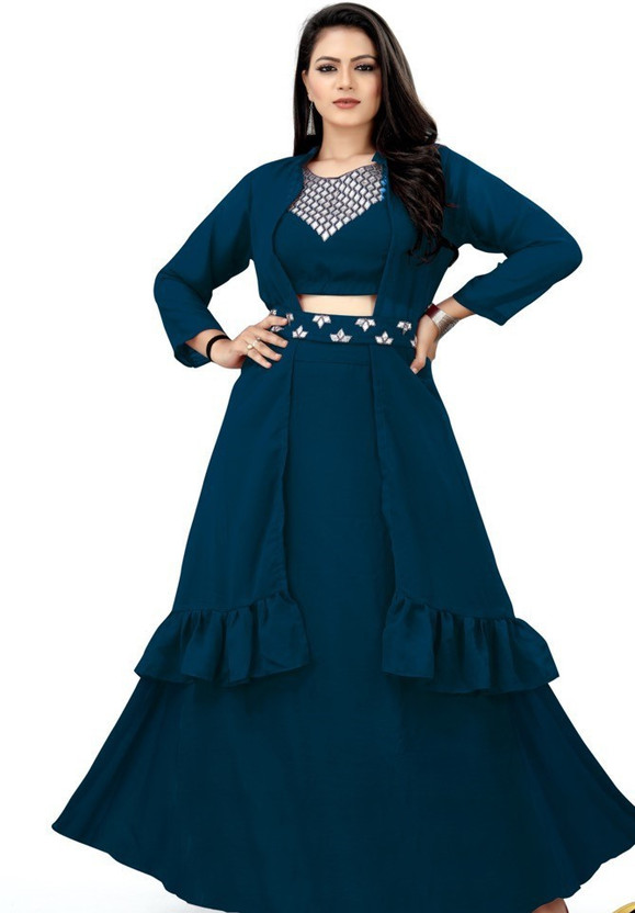 Latest gown on flipkart best sale