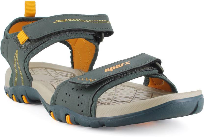 Sparx Men Green, Gold Sandals - Buy 