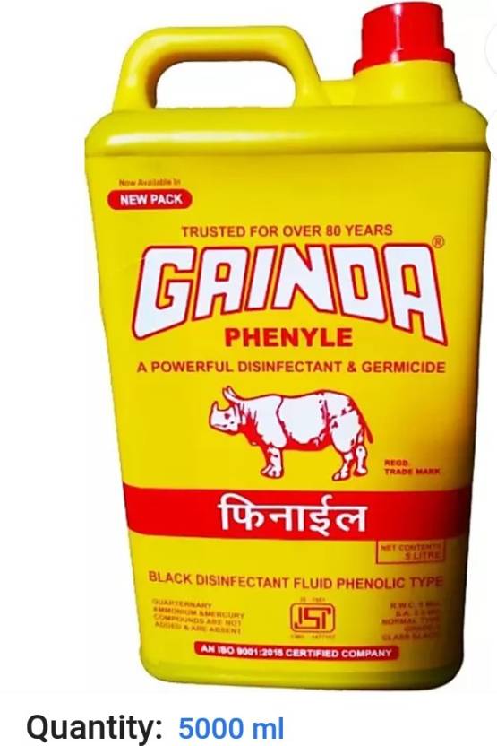 GAINDA 5 litres black phenyle disinfectant Plain Price in India - Buy ...