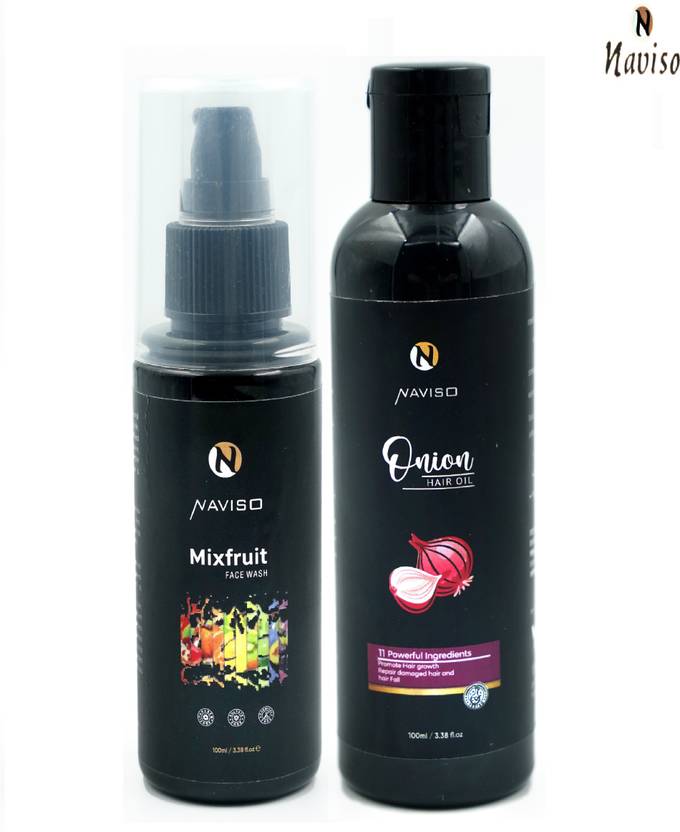 naviso Mix Fruit Face Wash + Hair Onion Oil Hair Oil Price in India, Buy naviso Mix Fruit Face
