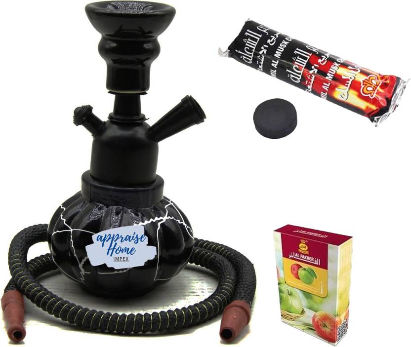 Kharbuza Shaped Hookah Black 8 Inches 8 inch Glass Hookah Price in India Buy Kharbuza Shaped