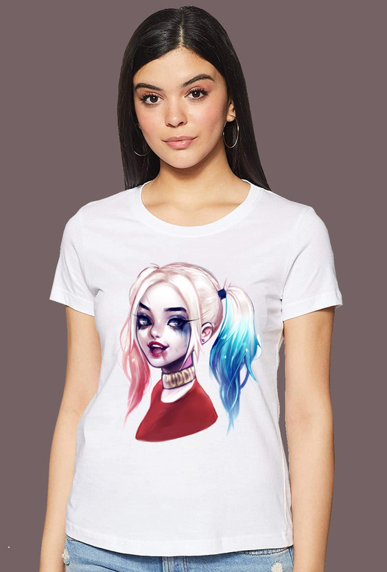 Harley quinn t shirt female india clearance