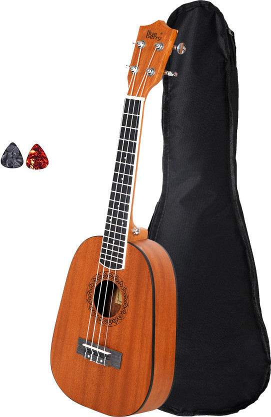 BLUEBERRY UK-60-Brown Concert (23 Inch) Aquila String | Body Sapele and Mahogany Rosewood Concert Ukulele(Overall Length - 58.42 cm)