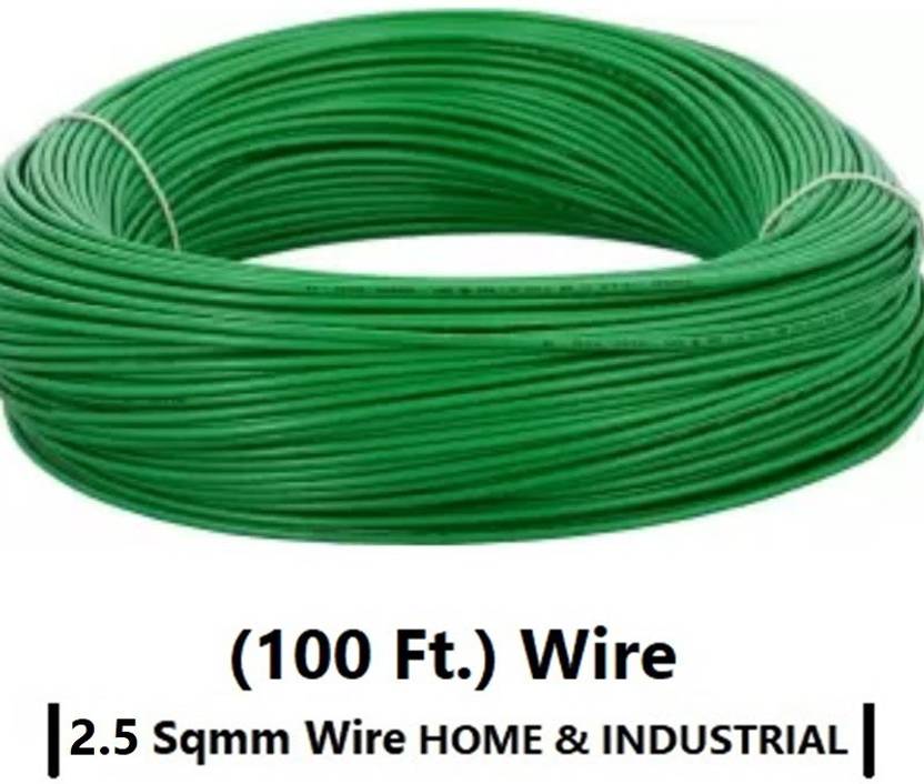 Kaalingaa PVC & FR 2.5 sq/mm Green 100 ft. Wire Price in India Buy