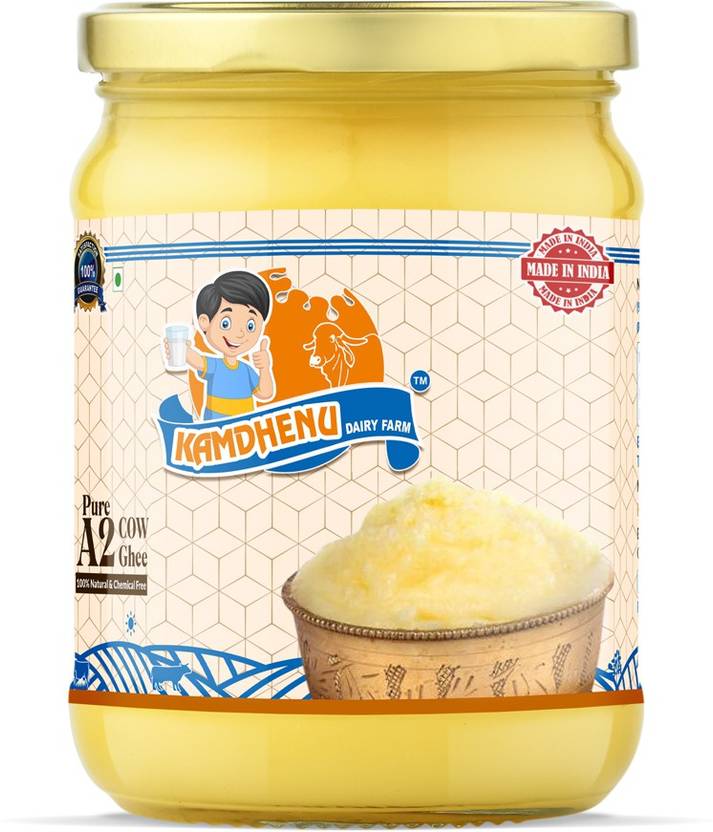 Kamdhenu DairyFarm SKamdhenu Cow Ghee 500ML Ghee 500 ml Glass Bottle
