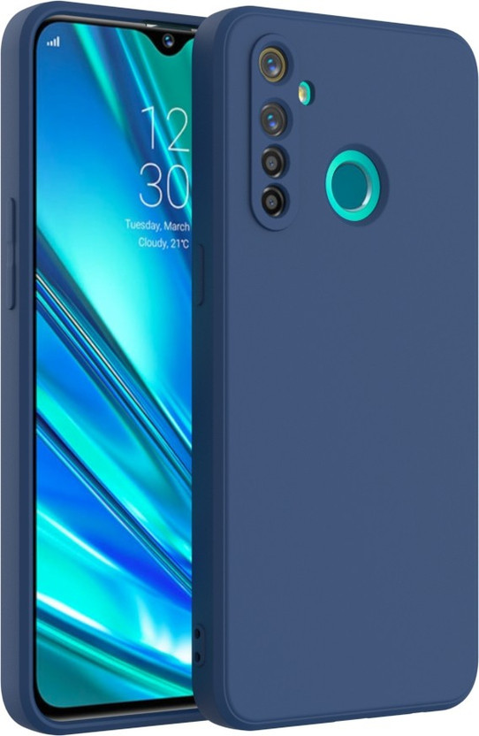 KartV Back Cover for Realme 5 Pro(Blue, Camera Bump Protector, Pack of: 1)