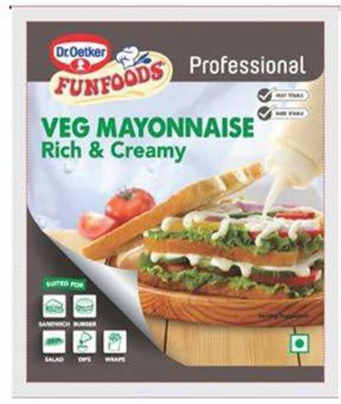 FUNFOODS by Dr. Oetker VEG MAYONNAISE RICH & CREAMY 1KG 1000 g Price in
