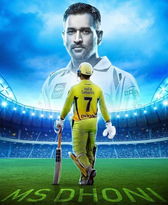 Ms Dhoni Poster Mahendra Singh Dhoni Poster Cricketer Poster For Wall A3 Posters For Room 