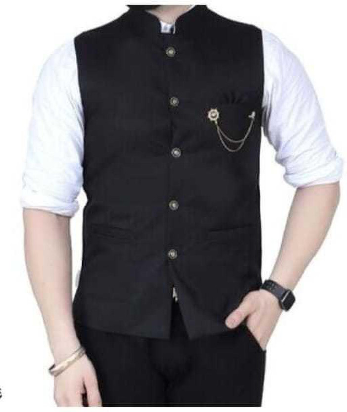 maksud enterprise Sleeveless Solid Men Jacket