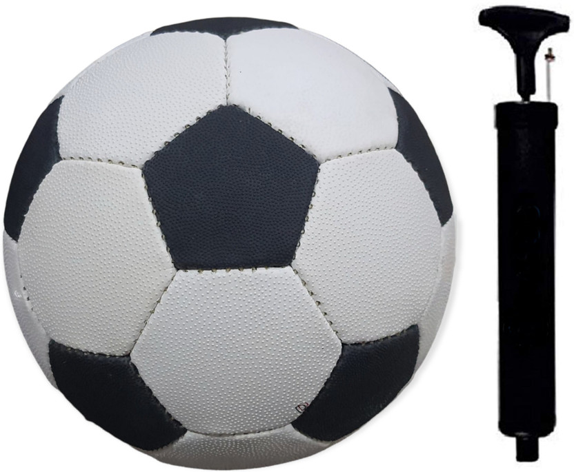 Classic Eagle Football Size-5 With Pump Black and white Rugby Football (pack of 1) Football - Size: 5(Standard, Pack of 1, Black, White)