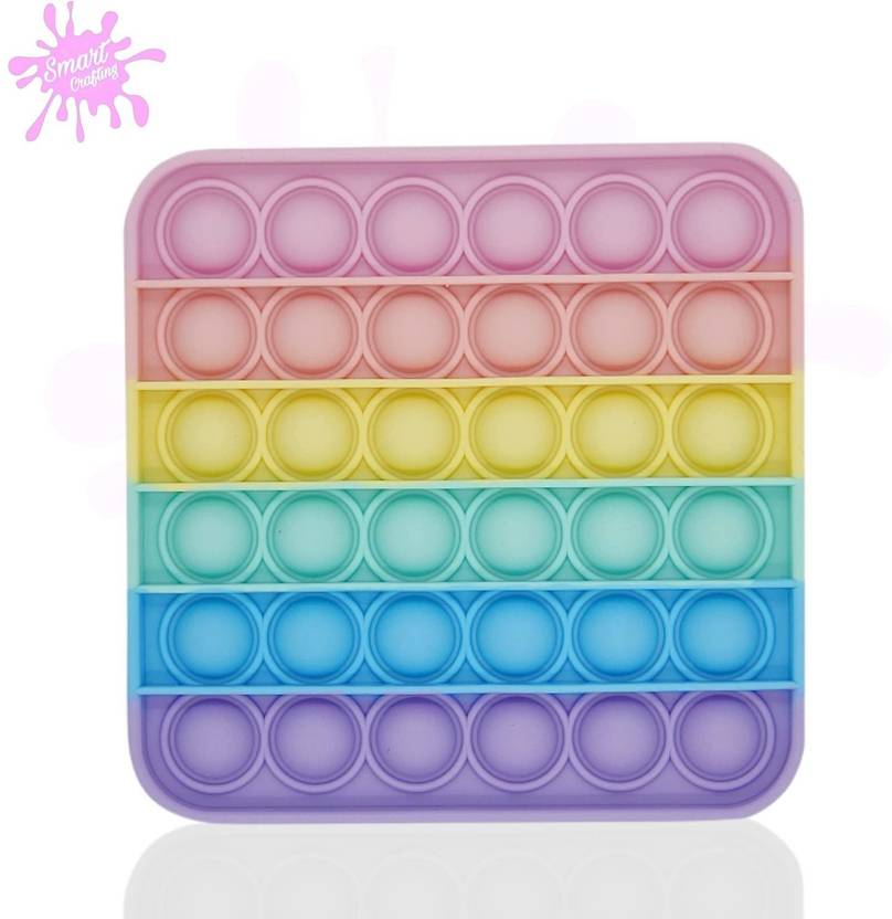 Smart Crafting Rainbow,Pop it ToyPoppit Fidget Toy, Rainbow Pop it