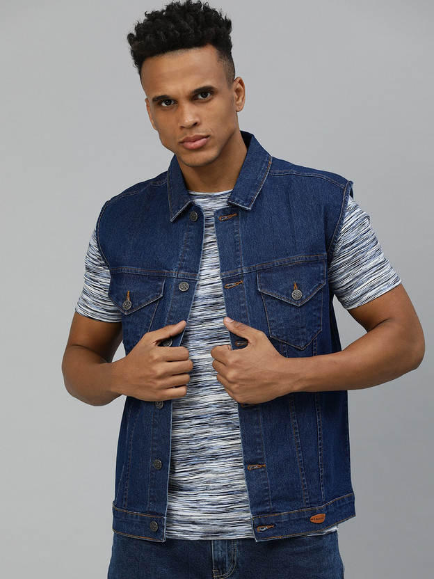 Urbano Fashion Denim Blue Jacket For Men Buy Online Navy Blue
