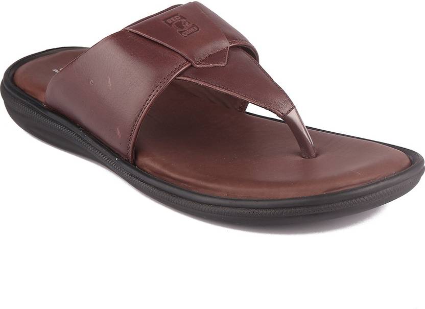 red chief leather chappals