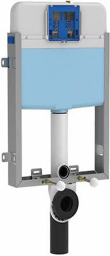SIAMP Intraslim Dual Flush Cistern with Half Frame Western Commode Dual