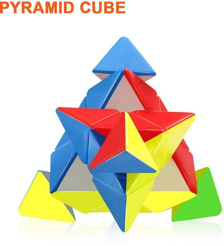 SAFESEED Pyramid Cube 3x3 Pyramid Speed Cube Triangle Cube Twisty ...
