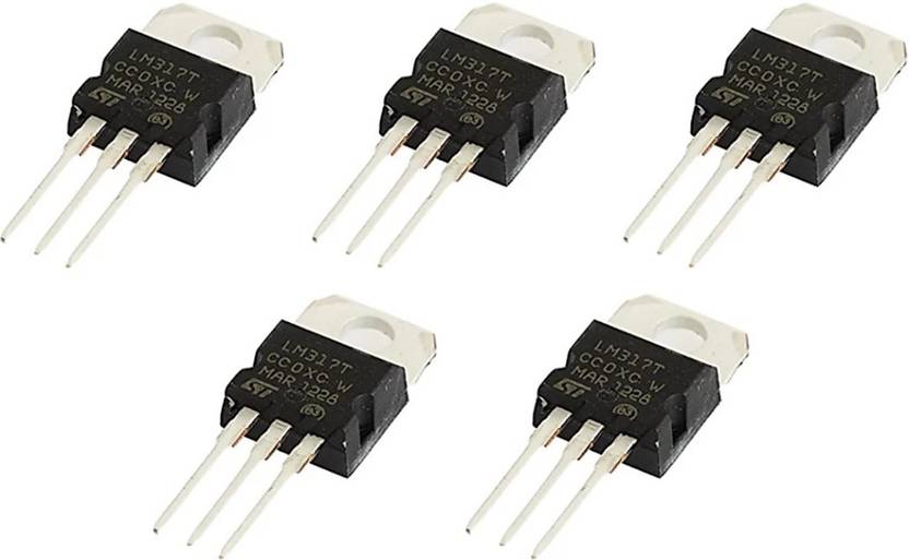 kanyka LM317 IC Adjustable Voltage Regulator FET Transistor( Pack of 5