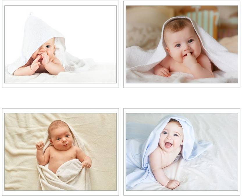 Cute Baby Posters, Smiling Baby Poster,New Born Baby Girl/Boy Poster