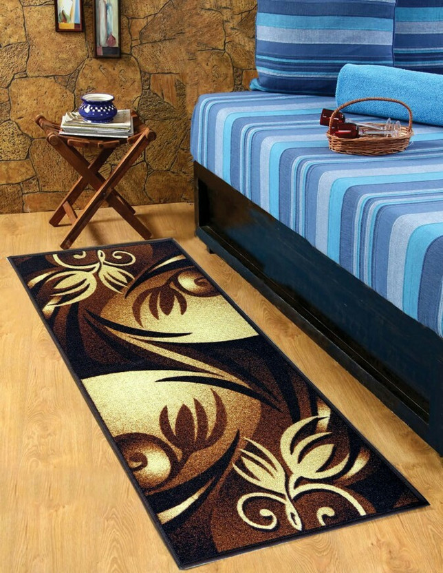 Sparklings 2 ft  X 5 ft Chenille Runner(Rectangle, Multicolor)