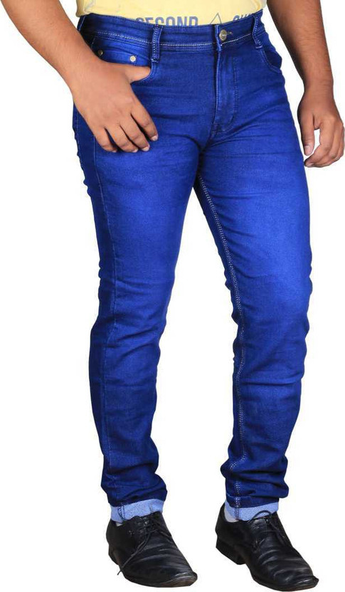 Buy Lzard Slim Men Dark Blue Jeans 