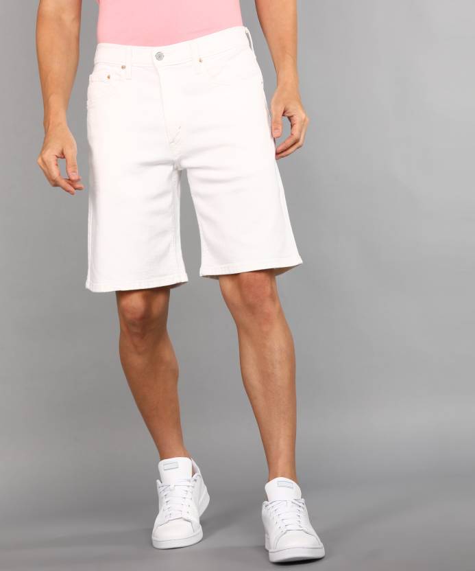 LEVI'S Solid Men White Chino Shorts - Buy LEVI'S Solid Men White Chino  Shorts Online at Best Prices in India 