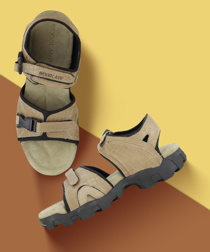 WOODLAND Leather Men Khaki Sports 