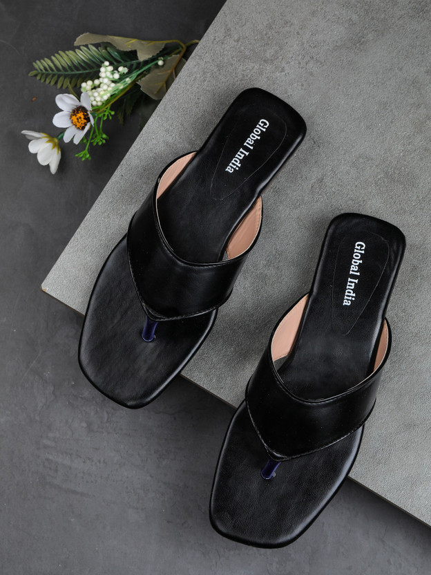 Global Global India Women Flats(Black , 6) - Flipkart Deal
