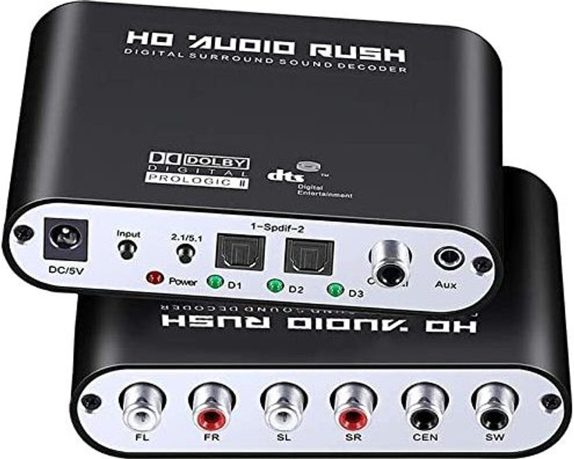 ezcap HD Audio Rush Digital Audio Decoder Converter Surround Media Streaming Device 0 inch Blu-ray Player(Black)