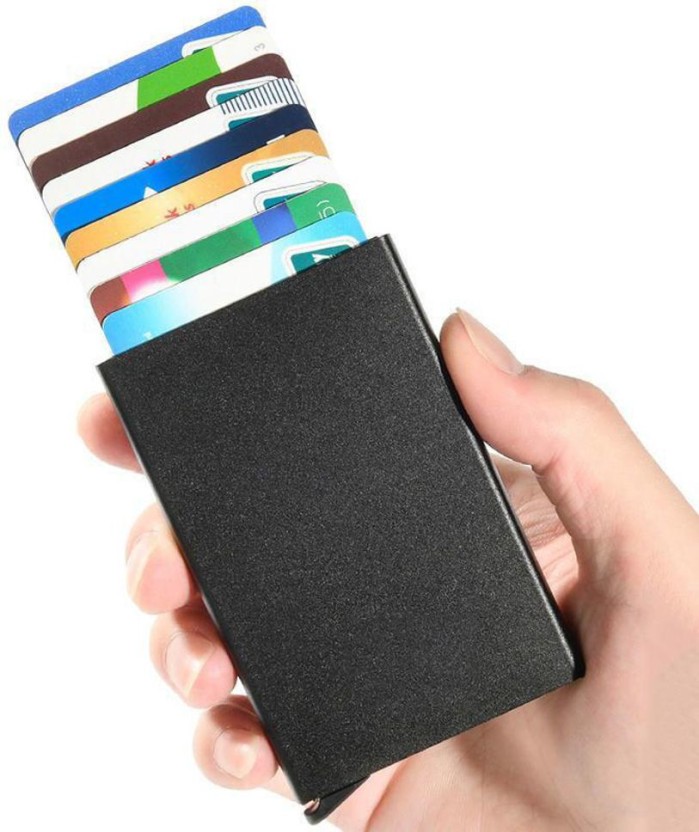 Colorful Aluminum Wallet Credit Card Holder With RFID Protection 