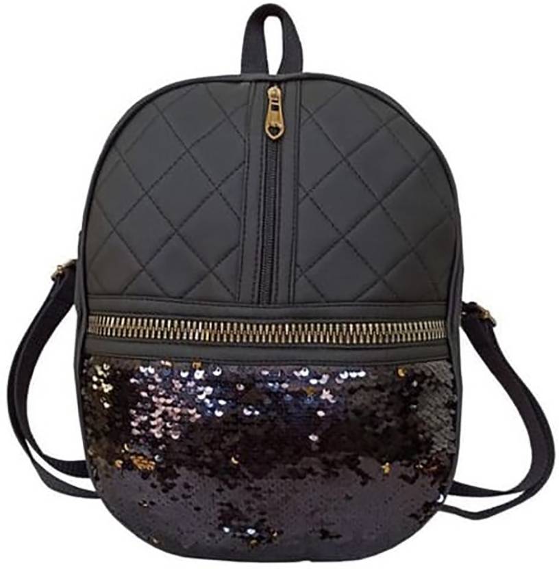 M R ALKA MRALKA Girls Pithu Bag Girls Fancy Bag (Black) Backpack 1 L ...