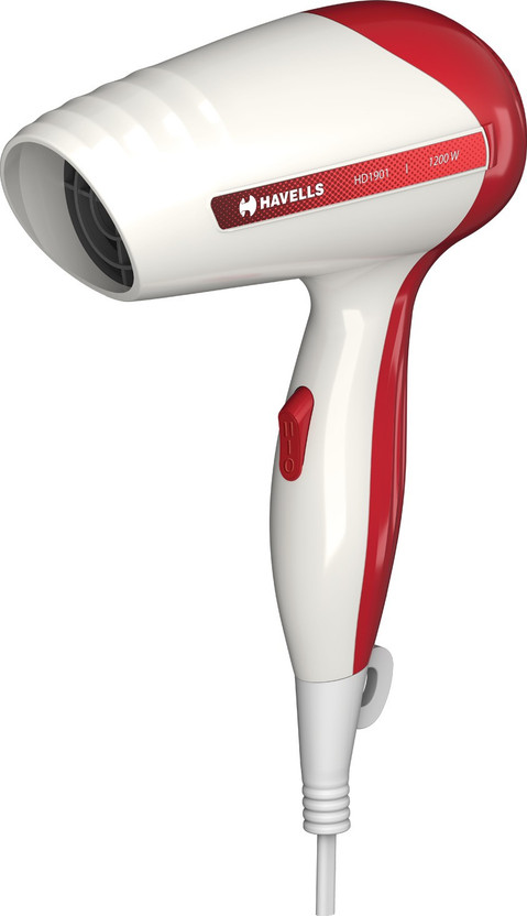 HAVELLS HD1901 Hair Dryer(1200 W, White & Red)