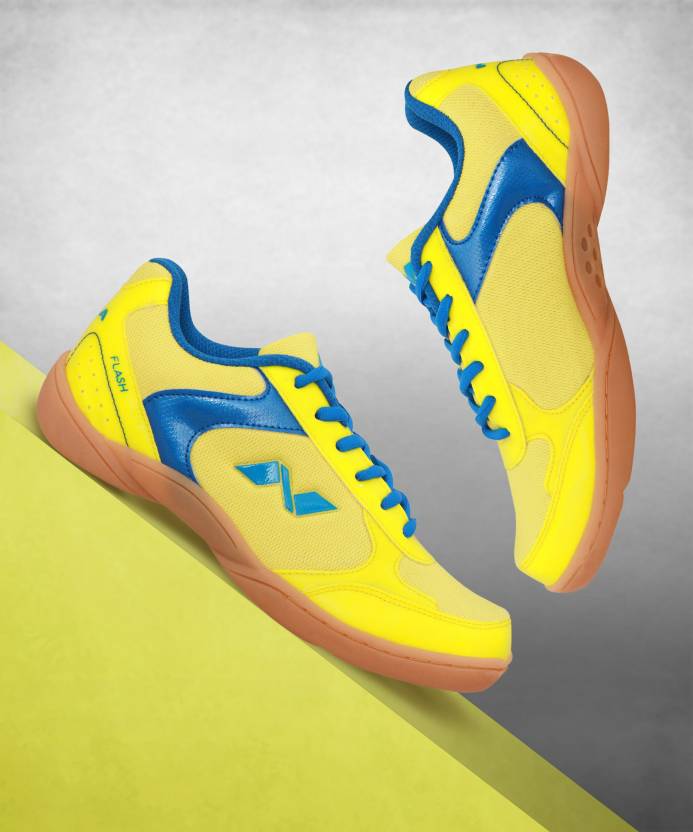 NIVIA Flash Badminton Shoes For Men - Buy Yellow Blue Color NIVIA Flash  Badminton Shoes For Men Online at Best Price - Shop Online for Footwears in  India | Flipkart.com