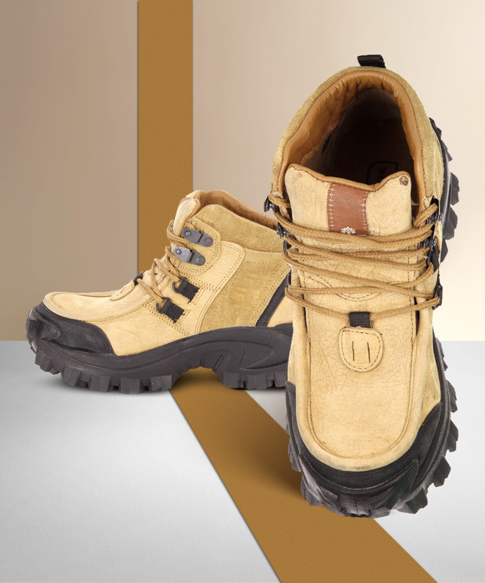Buy CAMEL Color WOODLAND Men Boots For 