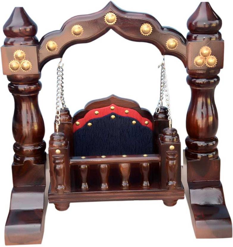 VARSHA FURNITURE Pooja ghar, Krishna Swing, Bal Gopal Jhoola, Laddu