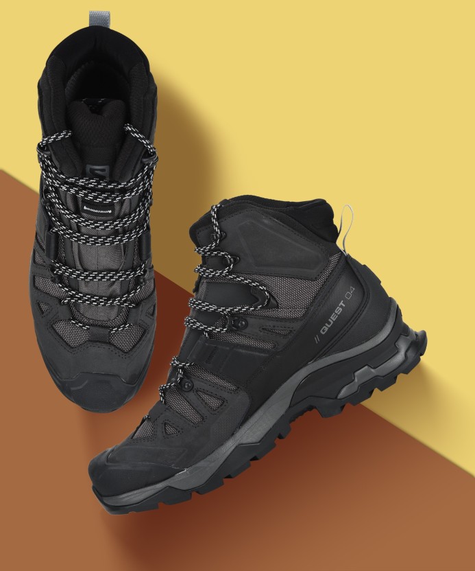 Desert Palm/Black/Kelp 12.5 M Salomon Men's Quest 4 GORE-TEX Hiking Boots 