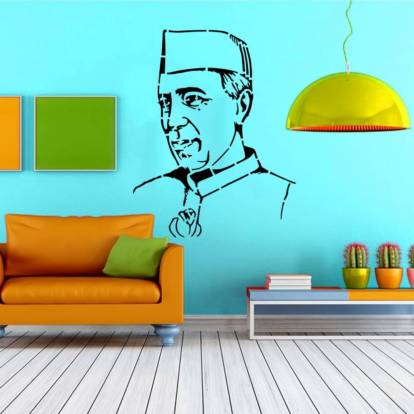 ARandNJ THEME Pandit Jawahar Lal Nehru Ji Portrait DIY Reusable Design