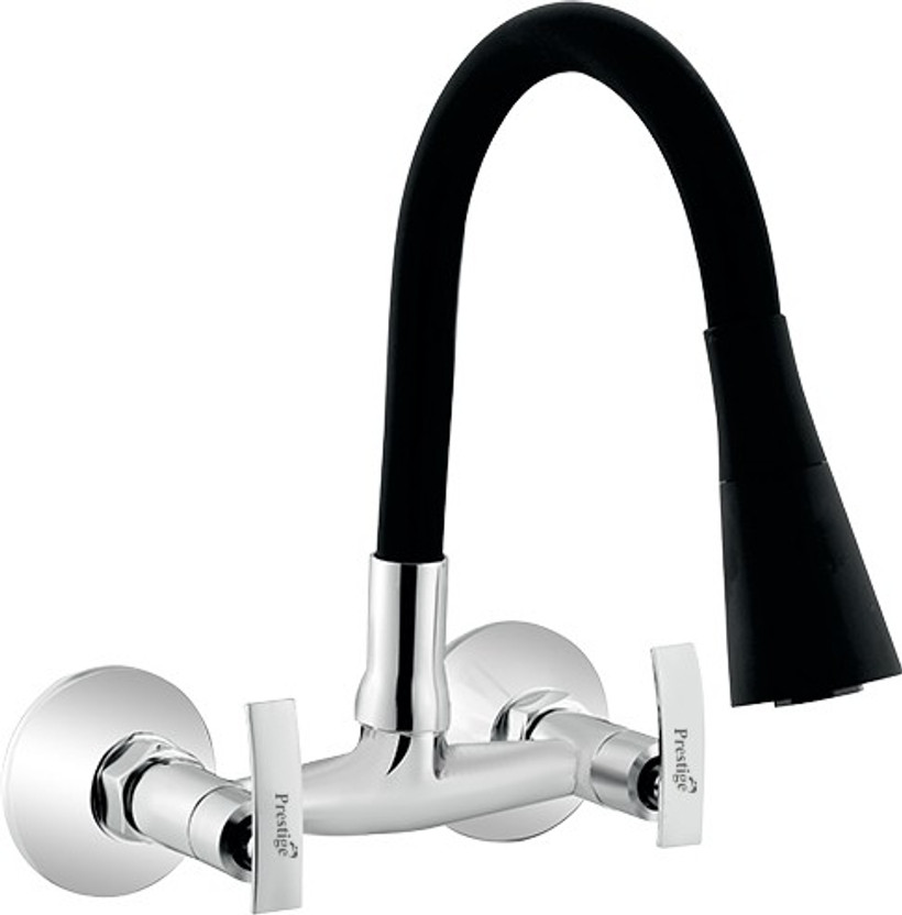 Prestige Soft Sink Mixer Flex Dual Black Kitchen Mixer Faucet(Wall Mount Installation Type)