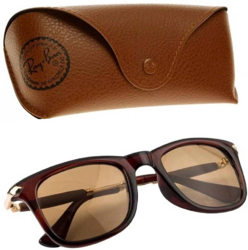 AP DESIGN Ray ban case Pouch Brown - Price in India 